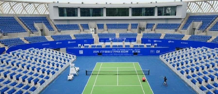 武汉国际网球中心赛场掠影