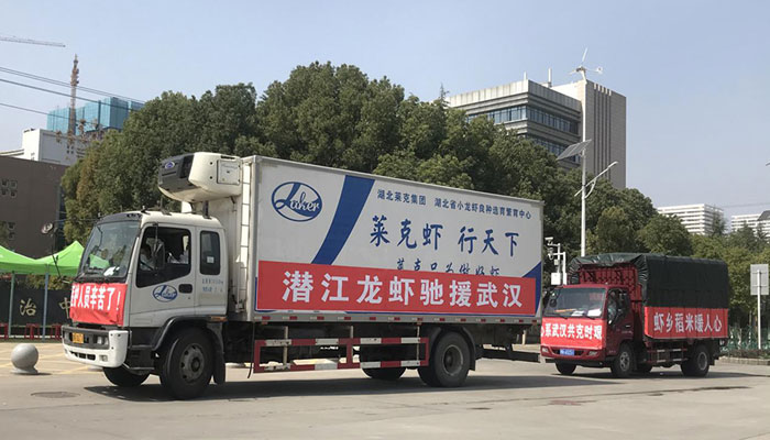 湖北潜江小龙虾驰援武汉一线医护人员
