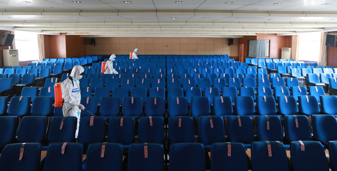湖北：校园消杀迎开学
