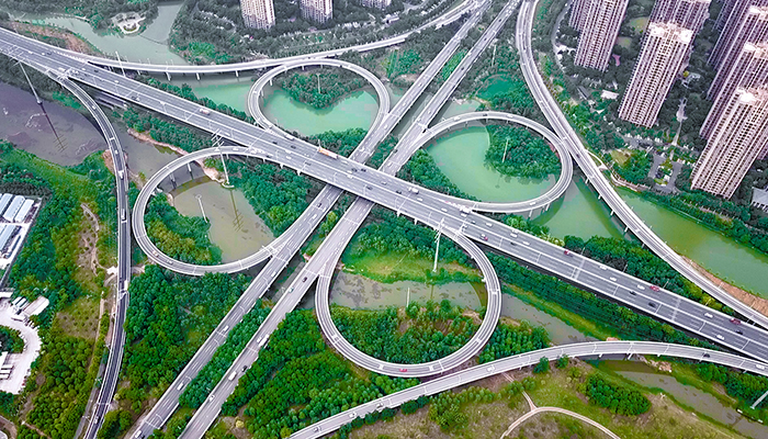 复苏的大武汉——沌口立交桥