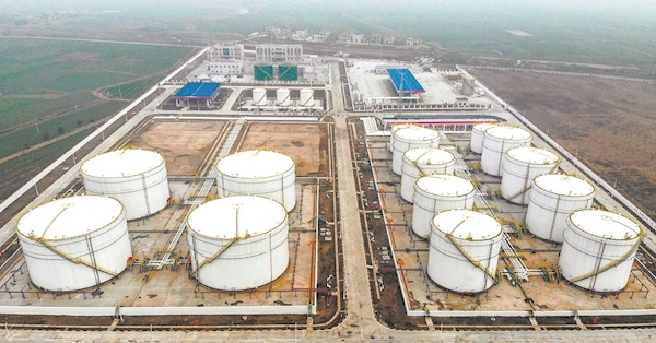 中石化湖北荆州油库投运 库容可满足226座加油站用油60天