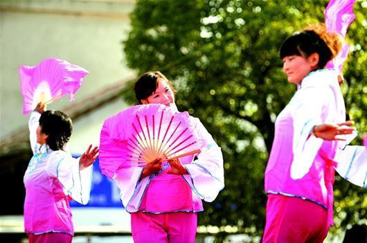 赤壁市柳山湖镇举办三峡移民“艺术节”